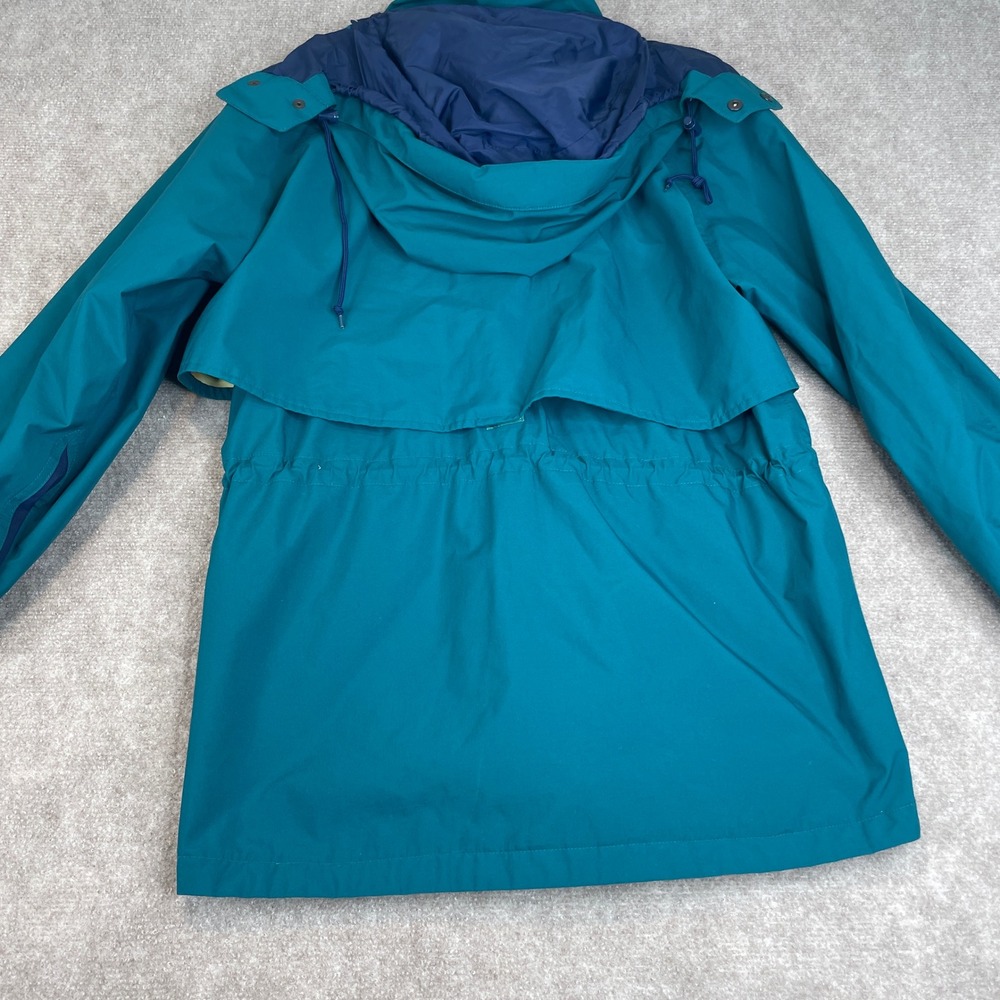 Eddie Bauer GORE-TEX Teal Blue Hooded Parka Jacket Unisex L - Picture 16 of 16